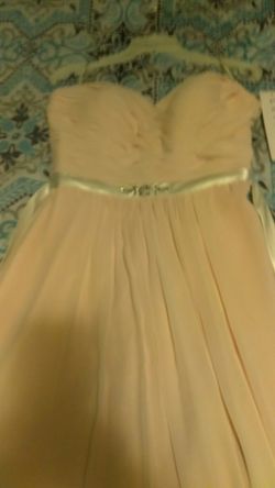 Beautiful blush pink formal dress new never worn size 12