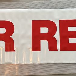 6 Ft High Gloss, Plastic Banners, Many Too Choose From 