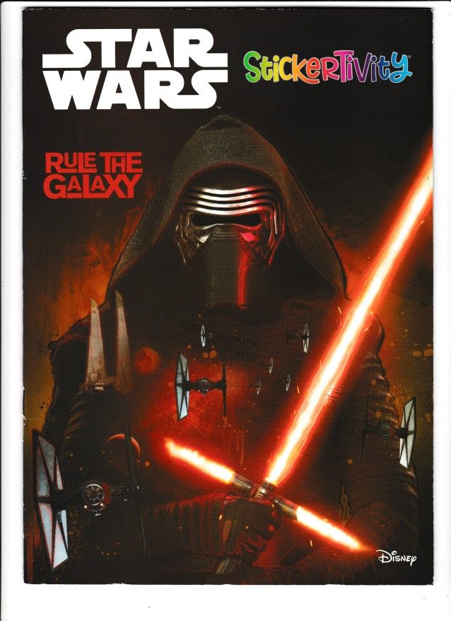 STAR WARS STICKERTIVITY BOOK: RULE THE GALAXY (2021) BONUS ID TAG | NEW UNUSED