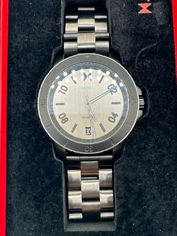 MVMT Men’s Gunmetal Stainless Steel Sport Watch 42mm Quartz Date 100M – Box & Extra Links