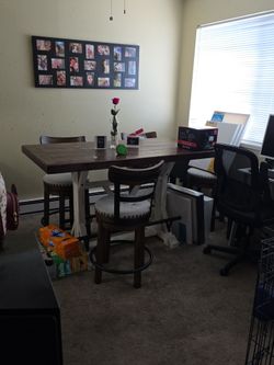 Rustic  Style Counter Height dining set