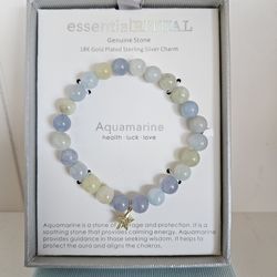 Aquamarine Health Luck Love Bracelet  Essential Ritual