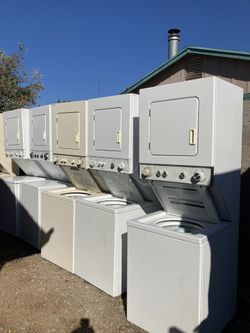 Electric stackable washers and dryers