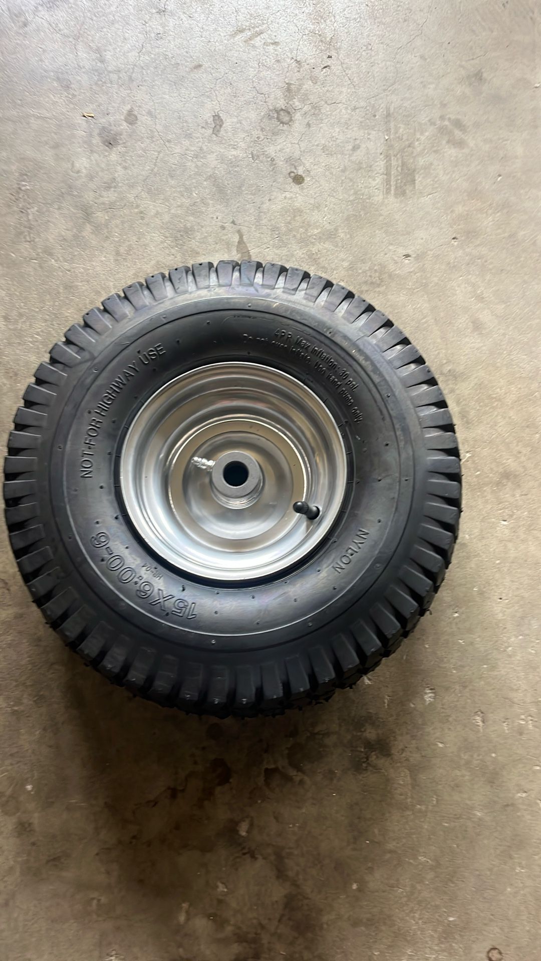 Brand New Lawn Mower Tire. 15x6.00