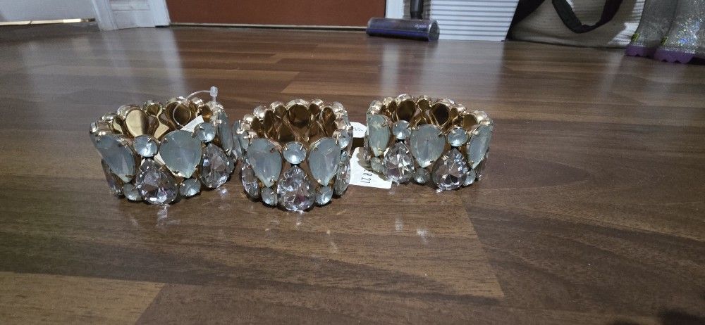 Forever 21 Turquoise Rhinestone Bracelets