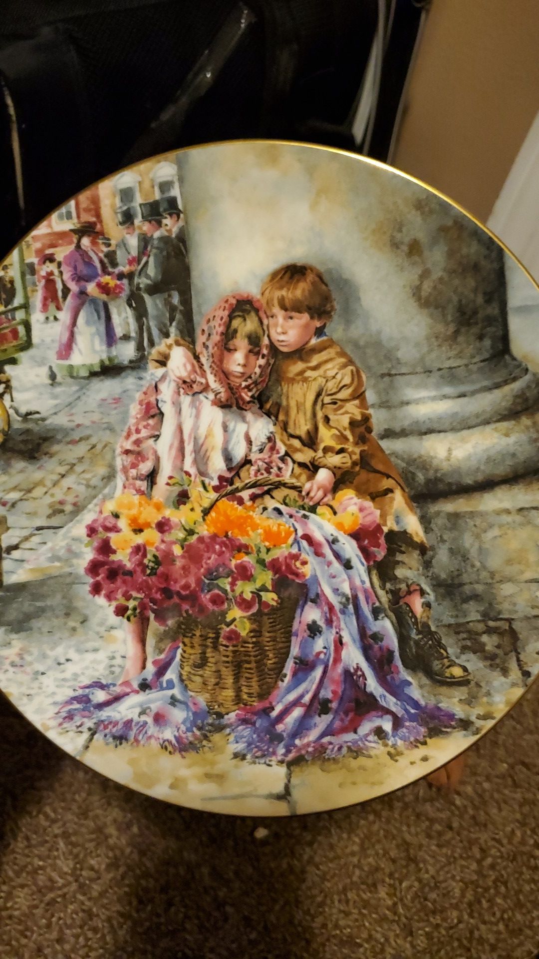 The flower sellers children plate