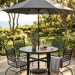 Premium Heavy-Duty Metal Patio Dining Set (5-Piece)