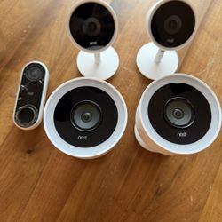 Google Nest IQ Camera System (4x IQ Cameras + Doorbell) - Bundle