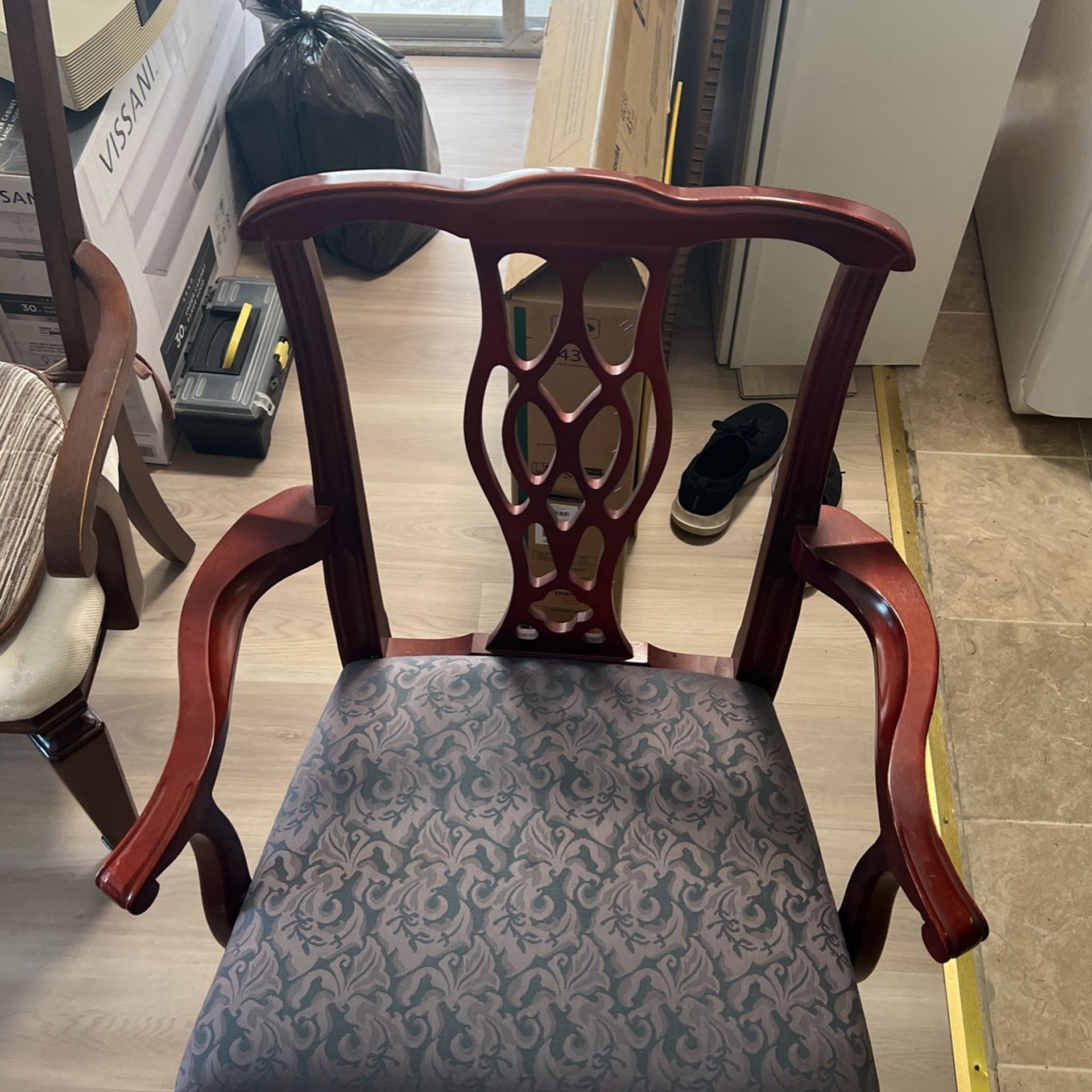 Steel case Wooden Chairs Set Of 5