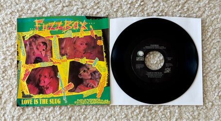 Fuzzbox “Love is The Slug” Vinyl 7” Single w Picture Sleeve 1987 Geffen Records Like New Collector’s Copy Rare New Wave Rock.