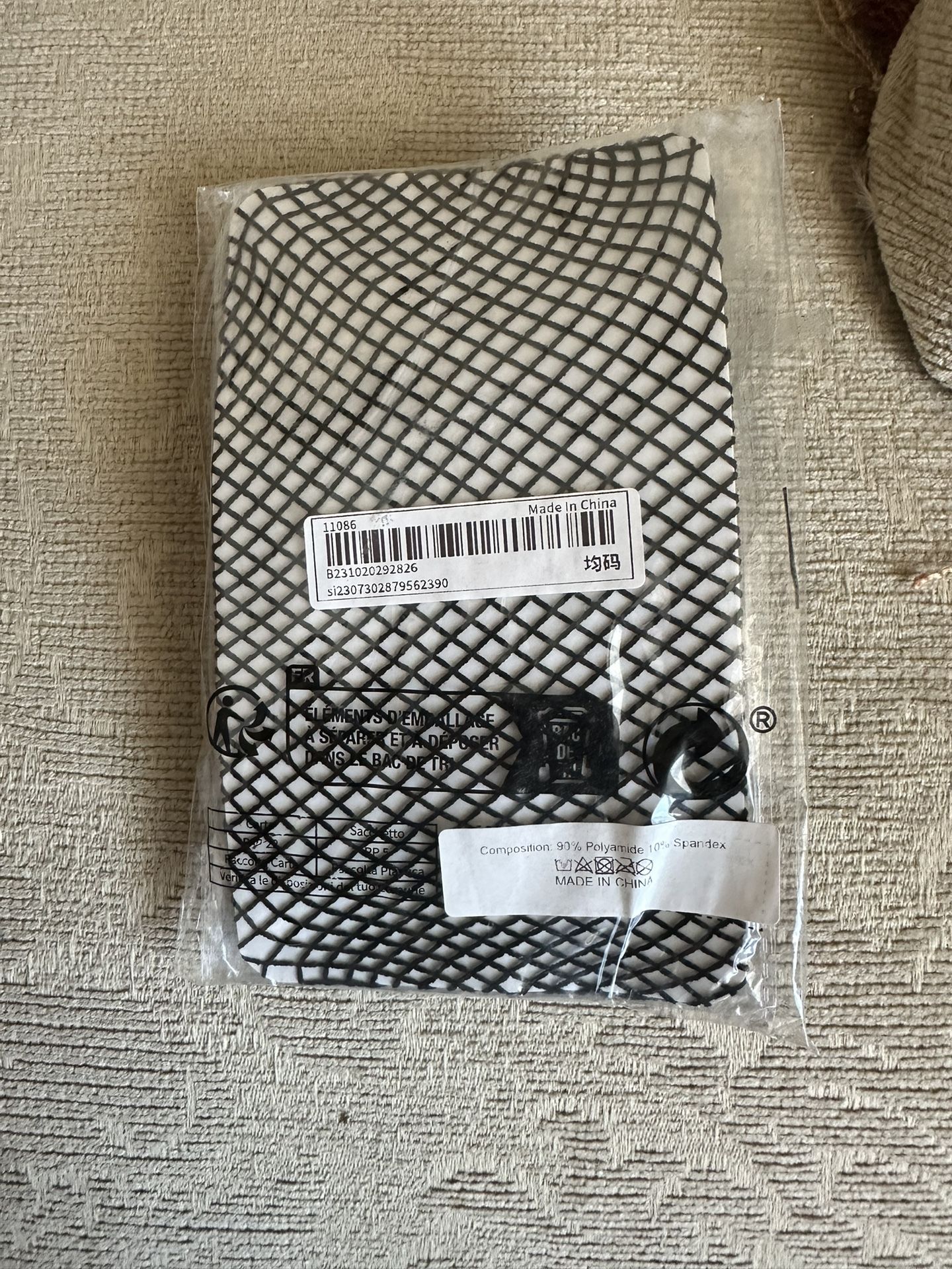 Black Fishnet Tights. One Size.