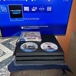 PS4 Pro With 4 Games