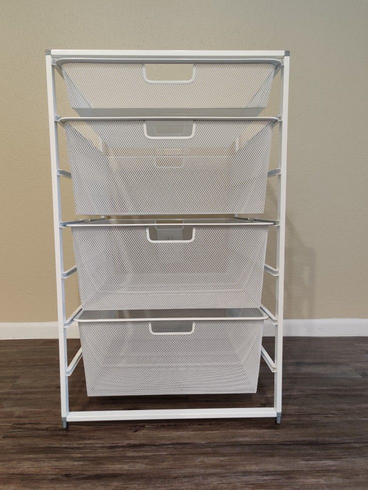 Elfa Container Store Mesh Drawer Unit