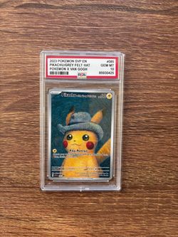 2023 POKEMON POKEMON X VAN GOGH #085 PIKACHU WITH GREY FELT HAT PSA 10