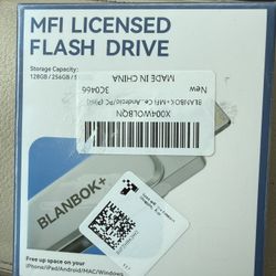 BLANBOK+MFi Certified 512GB iPhone Photo Stick, USB Flash Drive for Photo/Video Backup, High-Speed Thumb Drive Compatible for iPhone/iPad/Android/PC (