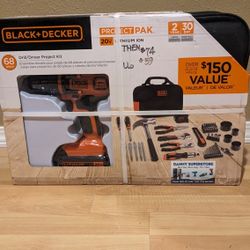 Black And Decker Drill/Driver Project Pak 
