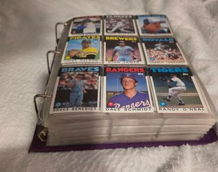 1986 Topps Baseball Card Collection Binder