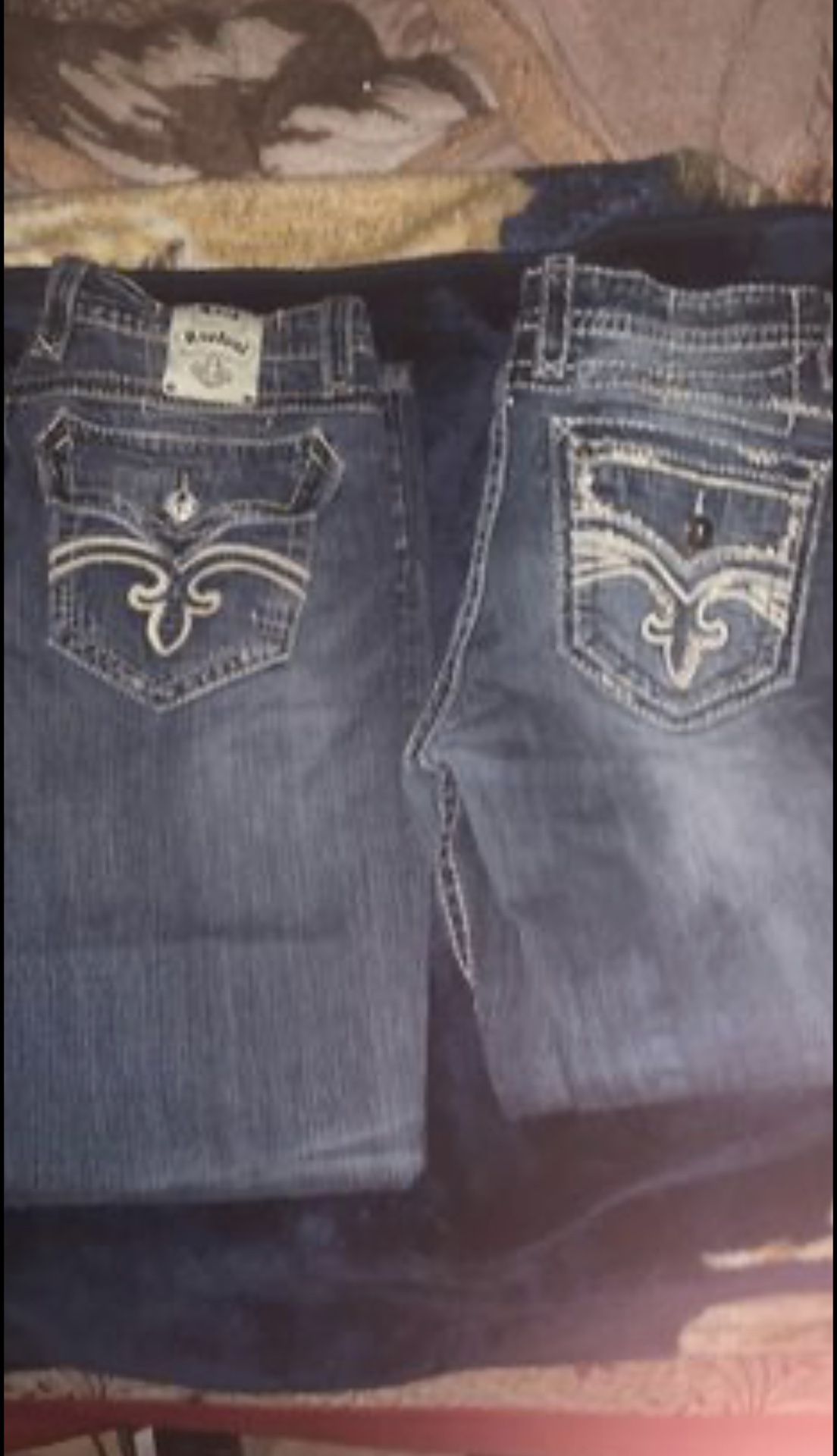 $65 Each Rock Revival And True Religion Jeans Size 38