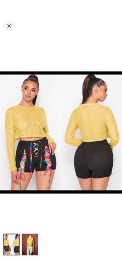 Long sleeve mesh shirt