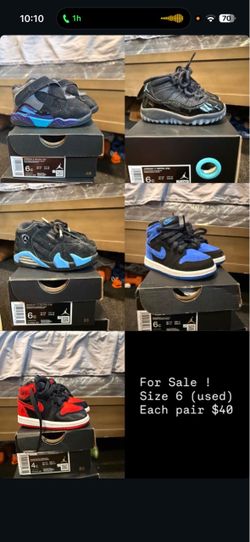 Toddler Jordans size 6c for sale