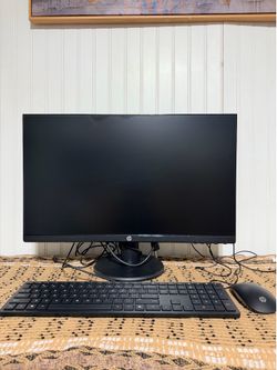 Hp monitor, keyboard and mouse