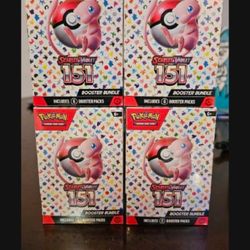 Pokemon 151 Bundles -FS/FT-10 Available 