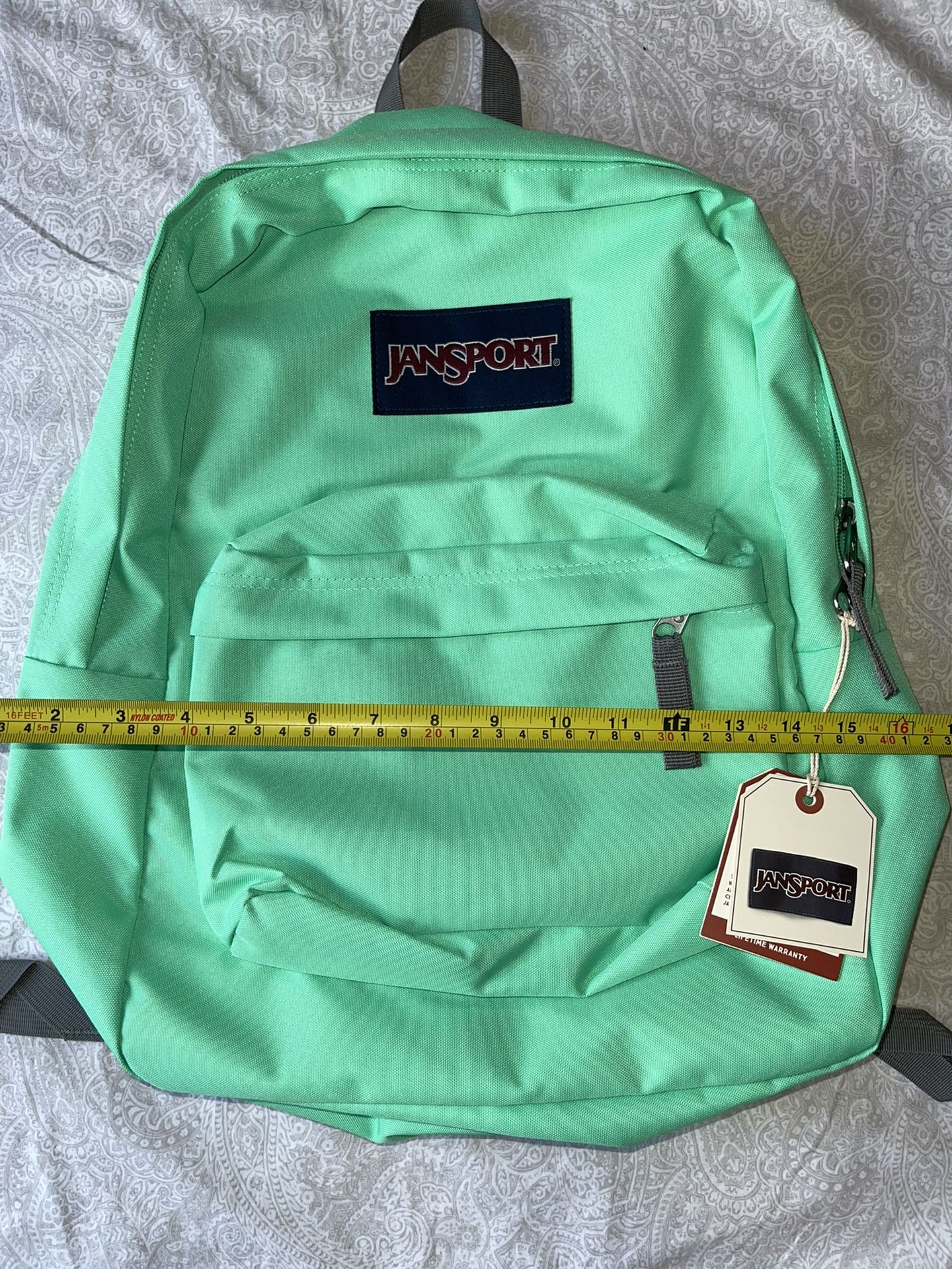 New JanSport Superbreak Sea foam Green Backpack For School