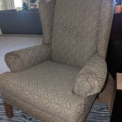 Green Wingback Accent Chair