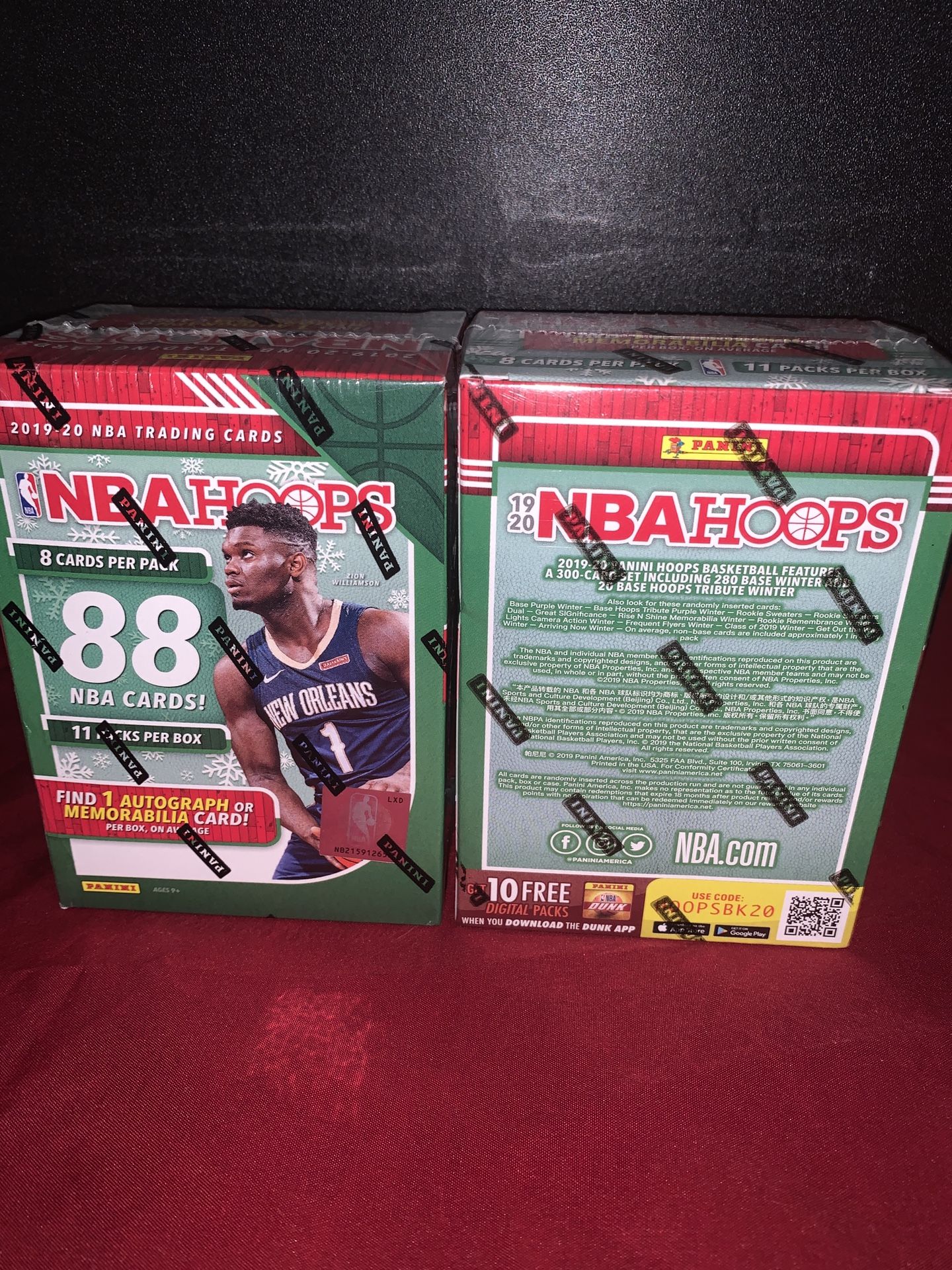 Panini 2019-20 NBA Hoops Holiday Blaster Box Sealed(One)