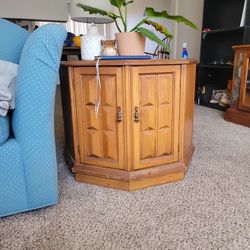 Real Wood Side Table 