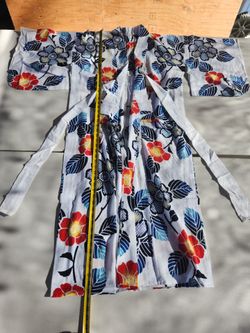 Floral Print Kimono Robe