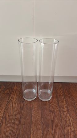 Tall cylinder vases