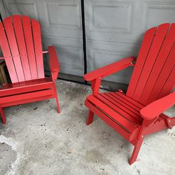 Folding Adirondack Chairs - Wooden