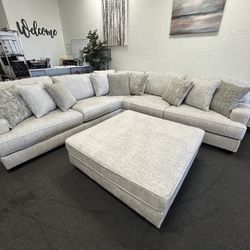 Large Sectional With Ottoman Ashley Rawcliffe 