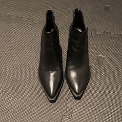 Vince Camuto Black Leather Booties