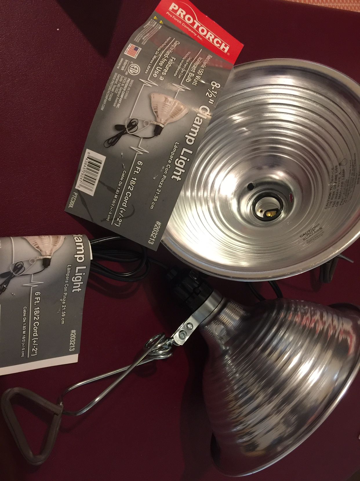 Clamp Light For Indoor Plants Or Workshop