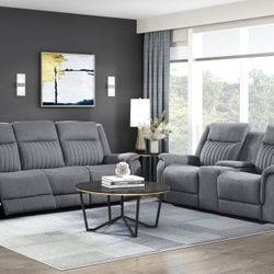 2 PC MOTION SOFA AND LOVESEAT NEW IN BOX