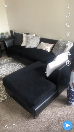 Couch sectional black