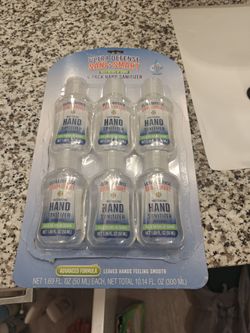 6 Pack Hand Sanitizer