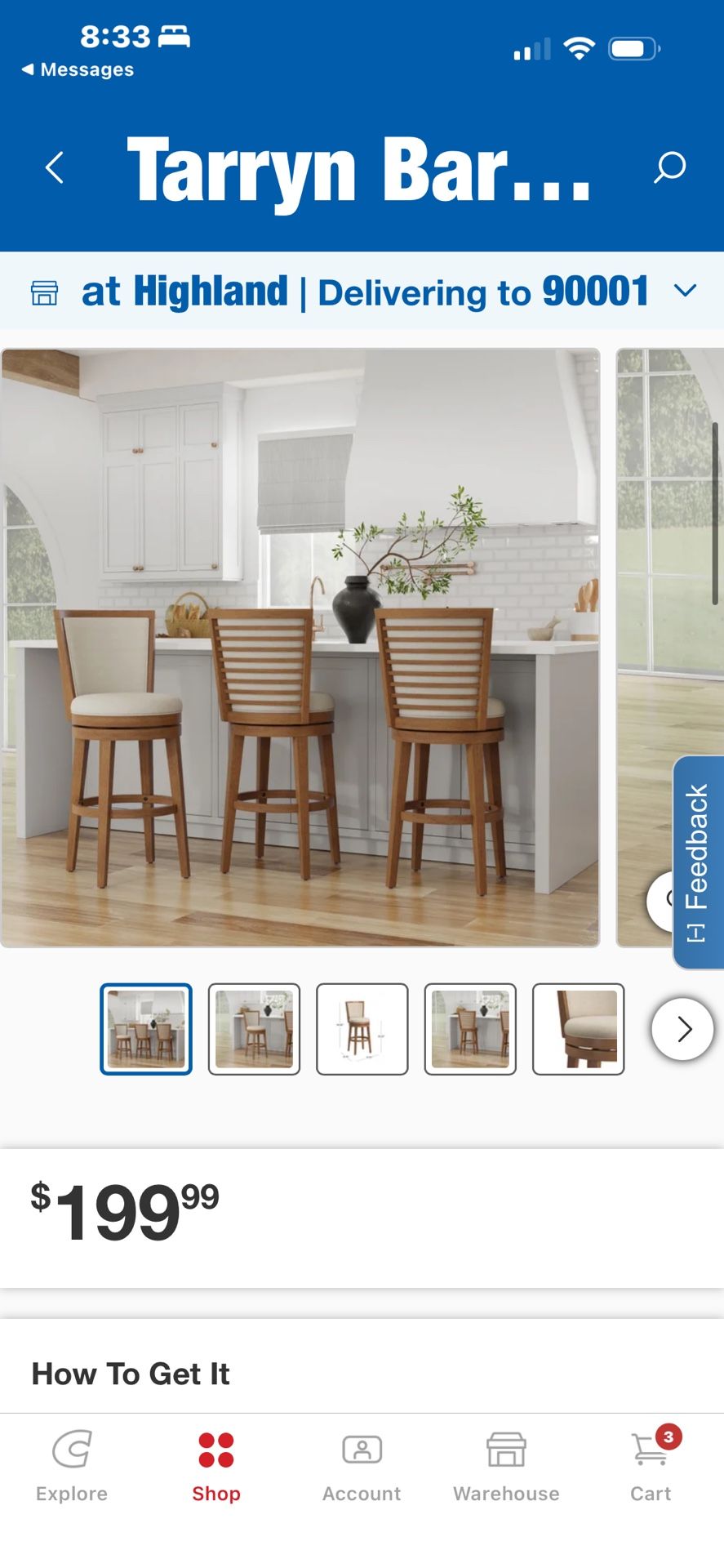 Costco Bar Stool Read Ad 