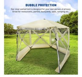 Pentagon Pop Up Bubble Tent Clear