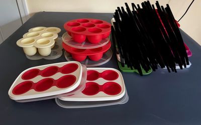 Silicone baby food tray, ice tray bundle