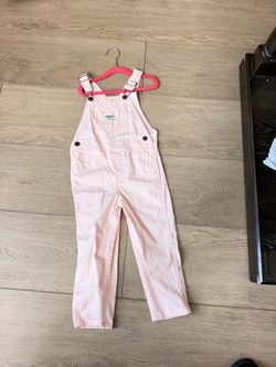 OshKosh B'gosh Girls Pink Overalls 4t