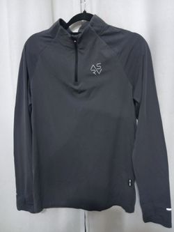 ASRV Men's long sleeve quarter zip athletic shirt