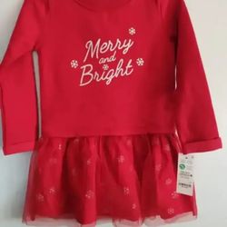 CARTER'S TODDLER RED DRESS SIZES 2Tand 3T.... CHECK OUT MY PAGE FOR MORE ITEMS