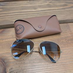Authentic Ray-Ban RB3025 Aviator Sunglasses – Gold Frame / Brown