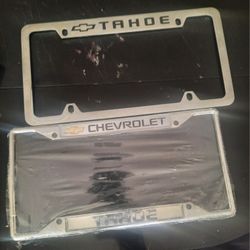 Chevy tahoe license plate frame