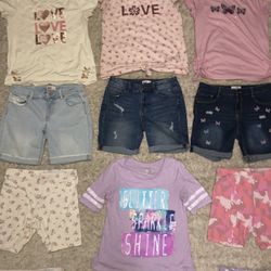 Girls outfits ~ shirts & shorts