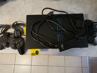 Sony PlayStation 2 Console with Two Controllers