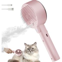 Electric Steam Pet Hair Brush, New